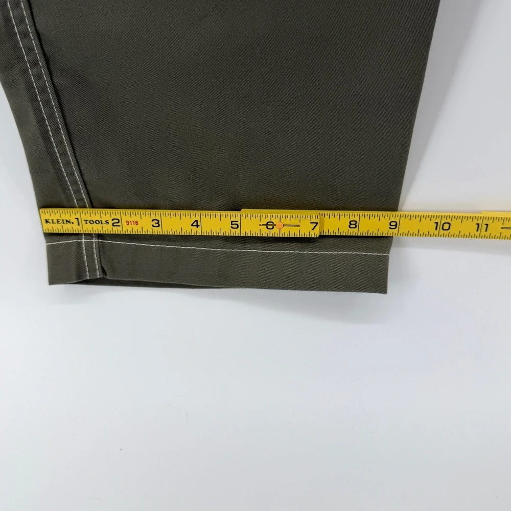$169 NEW True Religion Kalamata Cargo Pant Men 34 36x32 Olive Green White Stitch